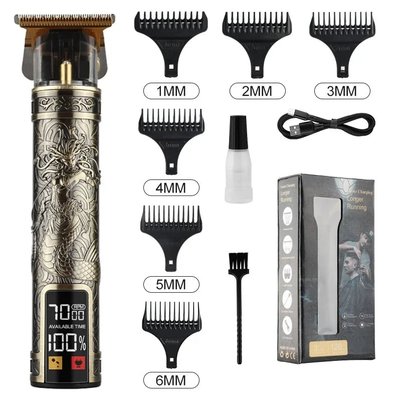 Tondeuse T9 LCD PRO – Design Premium & Coupe Parfaite en Un Seul Passage